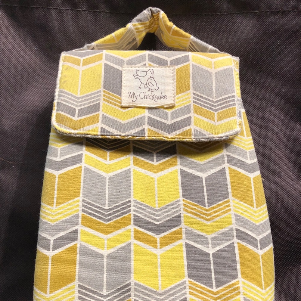 Cute chevron yellow, grey, and white Lunchbox